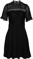 Thumbnail for your product : Chelsea28 Lace Bodice Mock Neck Fit & Flare Dress
