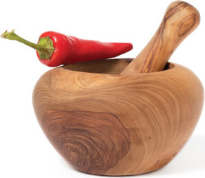 Lipper Wood Mortar And Pestle Set