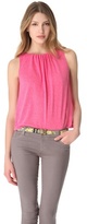 Thumbnail for your product : Alice + Olivia AIR by Gathered Neck Tank