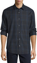 Thumbnail for your product : Vince Plaid Flannel Sport Shirt, Blue Pattern