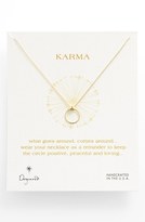 Thumbnail for your product : Dogeared 'Reminder - Karma' Boxed Circle Drop Pendant Necklace (Nordstrom Exclusive)