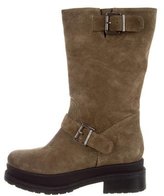 Thumbnail for your product : Stephane Kelian Suede Moto Boots