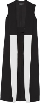 Narciso Rodriguez Crepe-trimmed wool vest