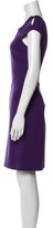 Thumbnail for your product : Diane von Furstenberg Scoop Neck Knee-Length Dress Purple