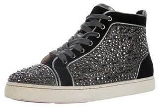 Christian Louboutin Louis Strass High-Top Sneakers