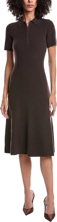 Toccin Taylor Wool & Cashmere-Blend Polo Dress