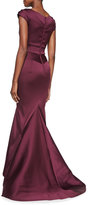 Thumbnail for your product : Zac Posen Sweetheart Pinched-Sleeve Mermaid Gown