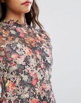 Thumbnail for your product : Paper Dolls High Neck Midi Dress In Multicoloured Lace