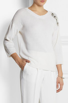 Thumbnail for your product : Jil Sander Embellished cashmere sweater