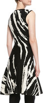 Thumbnail for your product : Ohne Titel Core Sleeveless Patterned A-Line Dress
