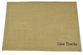 Thumbnail for your product : DESIGN IMPORTS 'Give Thanks' Burlap Placemat