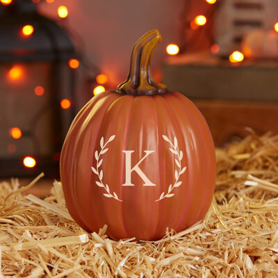 Personalization Mall Laurel Initial Personalized Monogram Pumpkins