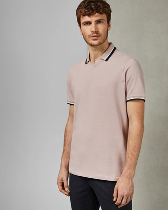 Ted Baker Cotton Flat Knit Polo Shirt