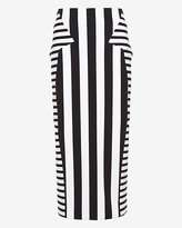 Thumbnail for your product : Cushnie Striped Neoprene Skirt