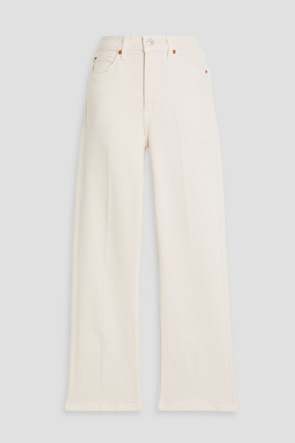 RE/DONE 70s Cropped High-Rise Bootcut Jeans