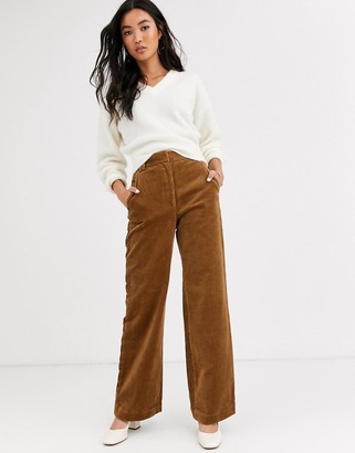 And other stories & cord flared trousers in camel