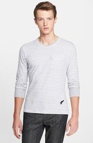 Thumbnail for your product : Michael Bastian Stripe Long-Sleeve Pocket T-Shirt
