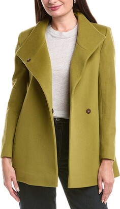 Stand Collar Wool Coat | ShopStyle CA