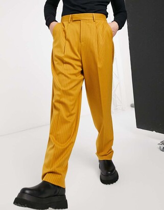mens high waisted trousers asos