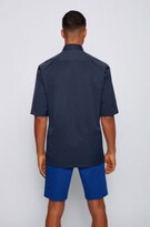 Thumbnail for your product : HUGO BOSS Relaxed-fit overshirt with lightweight padding and logo badge