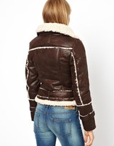 Thumbnail for your product : MANGO Teddy Lined Collar Biker Jacket
