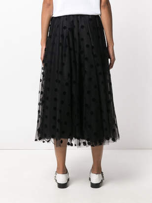 P.A.R.O.S.H. frill embroidered skirt