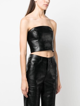 Rotate by Birger Christensen Logo-Embossed Cropped Tank Top