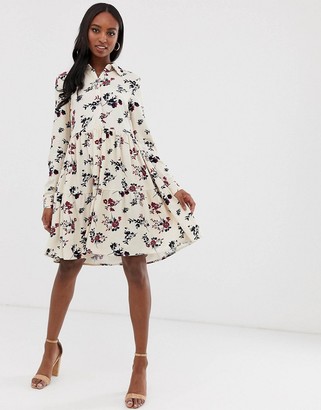 Y.A.S Tall floral high neck dress