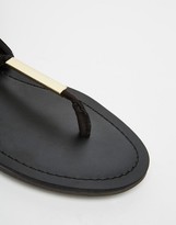 Thumbnail for your product : Aldo Jakki Black Gladiator Tassel Flat Sandals