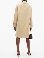 Thumbnail for your product : Burberry Leopard-print Lined Cotton Trench Coat - Womens - Beige Multi