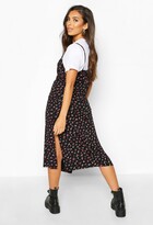 Thumbnail for your product : boohoo Ditsy Floral Slip Midi Jersey Dress