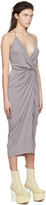 Thumbnail for your product : Rick Owens Lilies Purple Vered Midi Dress