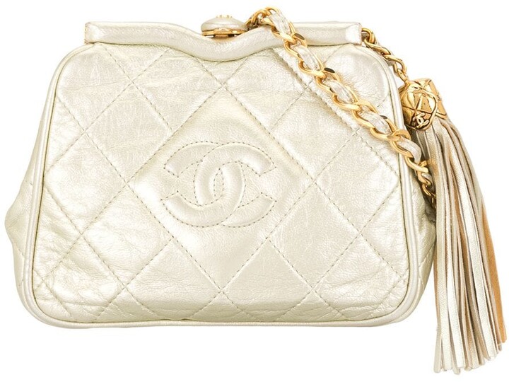 Chanel Pre Owned 1990s Tassel Chain Shoulder Bag - ShopStyle