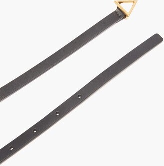 Bottega Veneta Triangle-buckle Leather Belt