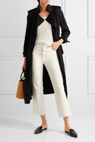 Thumbnail for your product : Barbara Casasola Cropped High-rise Flared Jeans