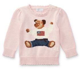 Ralph Lauren Childrenswear Baby Girl's Bear Sweatshirt