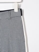 Thumbnail for your product : MonnaLisa Stripe Detail Houndstooth Trousers