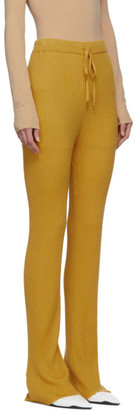 Marques Almeida Yellow Knitted Trousers