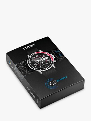 Citizen MX0007-59X Men's CZ Smart Bracelet Strap Smartwatch, Black