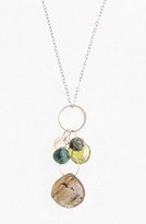 Thumbnail for your product : Melissa Joy Manning Two-Tone Cluster Pendant Necklace