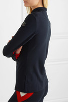 Thumbnail for your product : WE NORWEGIANS Voss Paneled Stretch-merino Wool Top - Navy