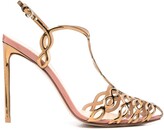 Thumbnail for your product : Francesco Russo Cut-Out Pointed-Toe Sandals