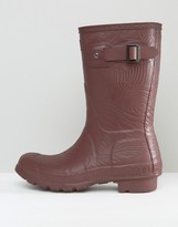 Thumbnail for your product : Hunter Short Wave Texture Wellington Boot