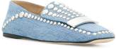 Thumbnail for your product : Sergio Rossi denim studded loafers
