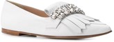 Thumbnail for your product : Casadei Crystal Embellished Ballerina Shoes
