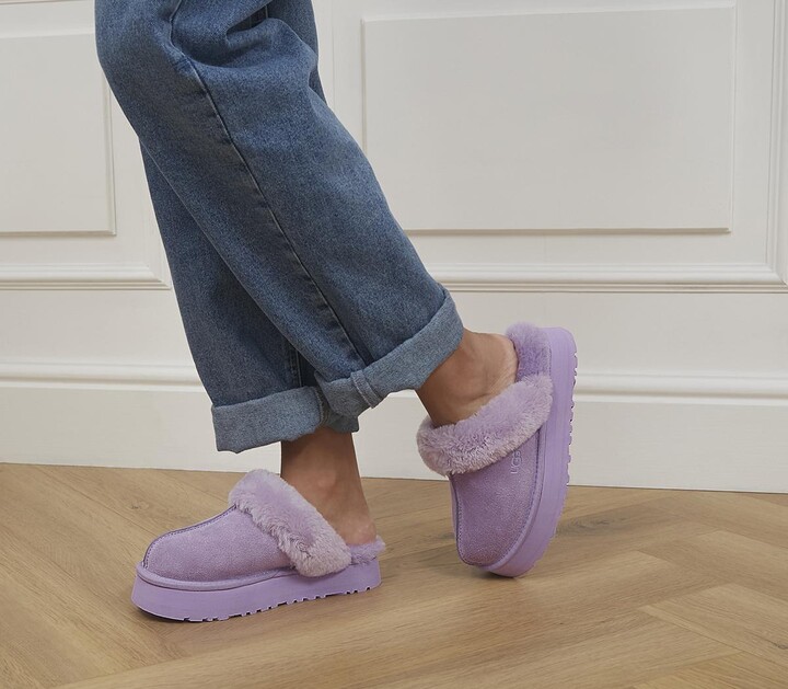 UGG Disquette Slippers Lilac Bloom - ShopStyle