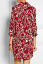 Thumbnail for your product : Tory Burch Cora printed silk crepe de chine mini dress