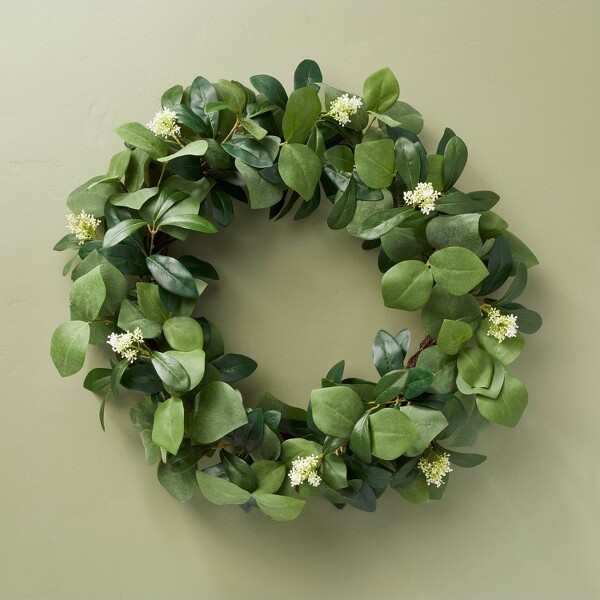 Hearth & Hand with Magnolia 26 Faux Skimmia Wreath - ShopStyle Decor