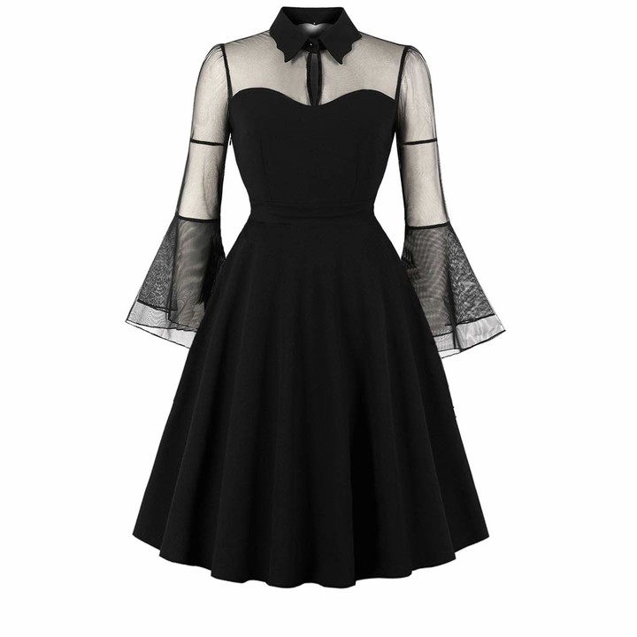 Long Sleeve Net Dress Shop The World S Largest Collection Of Fashion Shopstyle Uk