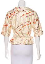 Thumbnail for your product : Tracy Reese Silk Floral Print Jacket